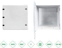 ШРК 606026 Шкаф композитный ШРК KAZ COM (пластик), IP65, 600х600х260 (ШхВхГ), c.МП