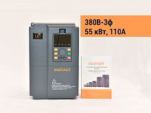 00091834 Частотный преобразователь INSTART LCI-G55/P75-4+LCI-FM, 380В, 55кВт, 110А