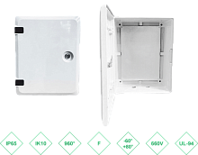 ШРК 334220 Шкаф композитный ШРК KAZ COM (пластик), IP65, 330х420х200 (ШхВхГ), c.МП
