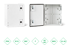 ШРК 304020 Шкаф композитный ШРК KAZ COM (пластик), IP65, 300х400х200 (ШхВхГ), c.МП