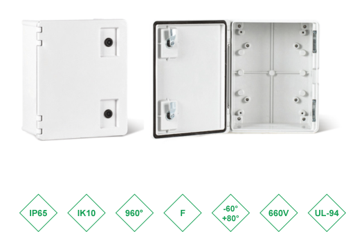 ШРК 304020 Шкаф композитный ШРК KAZ COM (пластик), IP65, 300х400х200 (ШхВхГ), c.МП