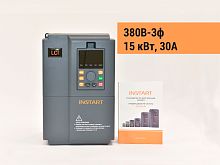 00091234 Частотный преобразователь INSTART LCI-G15/P18.5-4B+LCI-FM, 380В, 15кВт, 30А
