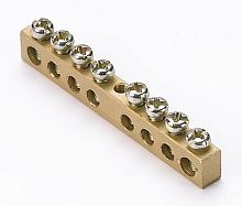 9903129 Шина PEN "земля-ноль"6х9мм 12/1 (12 групп/крепеж по центру)