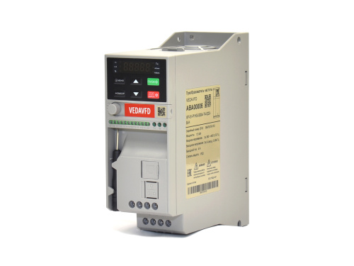 ABA00005 Преобразователь частоты VF-51-PK75-0003-T4-E20-B-H, 380В, 0,75кВт, 3А фото 3