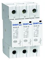 213584 Ограничитель имп. перенапр. NU6-Ⅱ 3Р In=25kA Uc=460B Im=60kA (R)(CHINT)