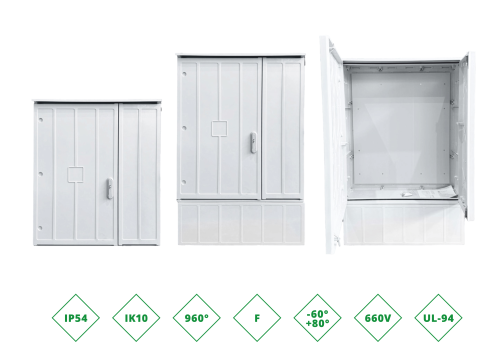 ШРК 9010030 Шкаф композитный ШРК KAZ COM (пластик), IP65, 900х1000х300 (ШхВхГ), c.МП ШРК 9010030 Шкаф композитный ШРК KAZ COM (пластик), IP65, 900х1000х300 (ШхВхГ), c.МП