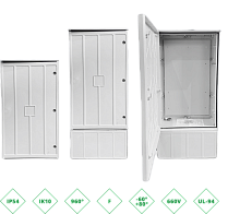 ШРК 6013730 Шкаф композитный ШРК KAZ COM (пластик), IP65, 600х1000х300 (ШхВхГ), c.МП