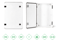 ШРК 406020 Шкаф композитный ШРК KAZ COM (пластик), IP65, 400х600х200 (ШхВхГ), c.МП