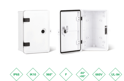 ШРК 233315 Шкаф композитный ШРК KAZ COM (пластик), IP65, 233х336х155 (ШхВхГ), c.МП