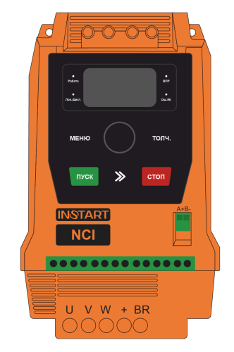 00112600 Преобразователь частоты INSTART NCI-G7.5/P11-4B, 380В, 7,5кВт, 17А 00112600 Преобразователь частоты INSTART NCI-G7.5/P11-4B, 380В, 7,5кВт, 17А