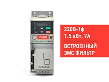 ABA00003 Частотный преобразователь VEDA Micro Drive VF-51-P1K5-0007-S2-E20-B-H, 1,5кВт, 220В