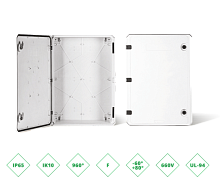 ШРК 507020 Шкаф композитный ШРК KAZ COM (пластик), IP65, 500х700х200 (ШхВхГ), c.МП