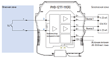 PHD-12TT-111 (R) Барьер искрозащиты для сигналов термопар PHD-12TT-111 (R) 1/2хAI (TC)