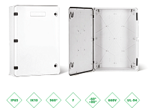 ШРК 608025 Шкаф композитный ШРК KAZ COM (пластик), IP65, 600х800х250 (ШхВхГ), c.МП