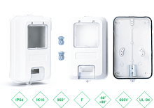 ШРК 182810 Шкаф композитный ШРК KAZ COM (пластик), IP65, 180х280х100 (ШхВхГ), c.МП