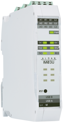 ALDAN A1-M-IM03-10A0A Интерфейсный модуль IM03U USB-RS485 3xRS485 с Г/И + 1xUSBh + 1xUSBd ALDAN A1-M-IM03-10A0A Интерфейсный модуль IM03U USB-RS485 3xRS485 с Г/И + 1xUSBh + 1xUSBd