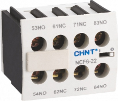 261012 Блок вспомогательных контактов NCF6-13 для NC6 (1НО+3НЗ)