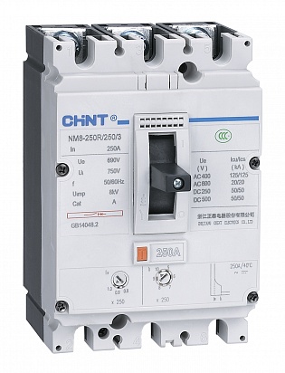 149479 Автоматический выключатель NM8-250S, 3P, 250А, 50кА Автоматические выключатели в литом корпусе